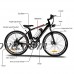 Domtie 26 Inches Black 250W Lithium Ion Electric Mountain Bike with 21-Speed Transmission System - B0796TPPCD